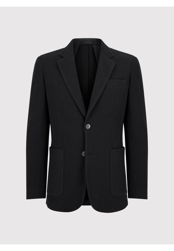 Pako Lorente - PAKO LORENTE – Bawełniana marynarka męska w kolorze czarnym. Okazja: na co dzień. Kolor: zielony, czarny. Materiał: bawełna. Styl: casual