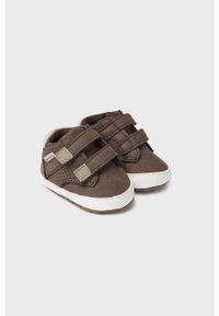 Mayoral Newborn buty niemowlęce kolor brązowy. Zapięcie: rzepy. Kolor: brązowy #2