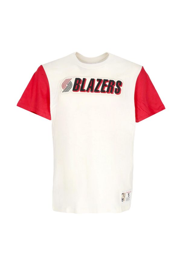 Mitchell & Ness - Koszulka Portland Trailblazers NBA Color Blocked. Kolor: biały, beżowy, wielokolorowy. Sport: koszykówka