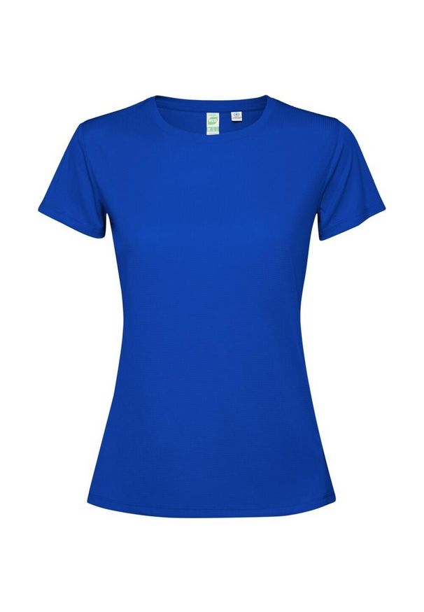 ROLY - Koszulka Damska Estoril Z Krótkim Rękawem. Kolor: niebieski. Długość rękawa: krótki rękaw. Długość: krótkie. Sport: turystyka piesza