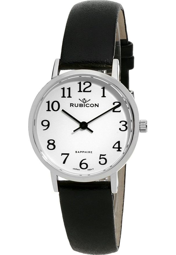 Zegarek Rubicon Zegarek damski Rubicon RBN208 czarny. Kolor: czarny
