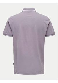 Only & Sons Polo Fletcher 22024827 Fioletowy Regular Fit. Typ kołnierza: polo. Kolor: fioletowy. Materiał: bawełna