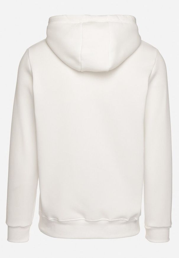 Born2be - Biała Bluza z Bawełną Kapturem i Napisem Arfilina. Typ kołnierza: kaptur. Kolor: biały. Materiał: bawełna. Długość rękawa: długi rękaw. Długość: długie. Wzór: napisy. Styl: klasyczny