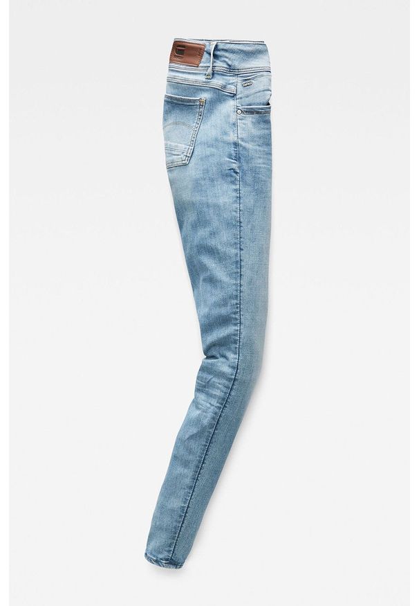G-Star RAW - G-Star Raw - Jeansy Lynn. Kolor: niebieski. Wzór: aplikacja