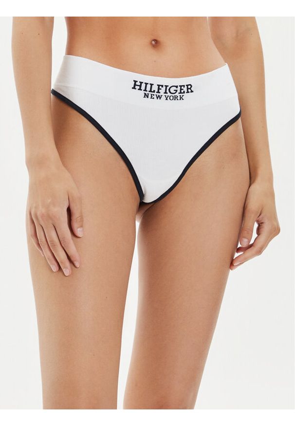 TOMMY HILFIGER - Tommy Hilfiger Stringi UW0UW05219 Biały. Kolor: biały. Materiał: bawełna