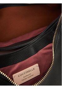 Coccinelle Torba BOHEME GRANA DOUBLE Czarny. Kolor: czarny. Materiał: skórzane