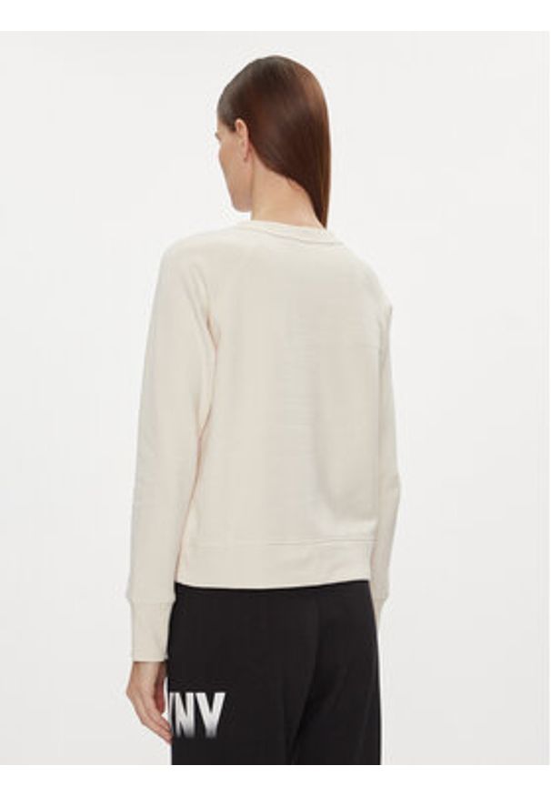 DKNY Sport Bluza DP3T9561 Beżowy Regular Fit. Kolor: beżowy. Materiał: syntetyk. Styl: sportowy