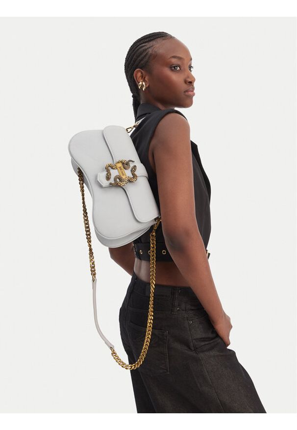 Just Cavalli Torebka 80RA4BA1 ZSA89 Szary. Kolor: szary. Materiał: skórzane