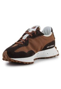 Buty New Balance WS327SL brązowe. Okazja: na co dzień. Kolor: brązowy. Materiał: guma, skóra, syntetyk, materiał. Szerokość cholewki: normalna #6