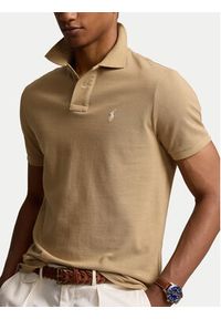 Polo Ralph Lauren Polo 710534735379 Beżowy Regular Fit. Typ kołnierza: polo. Kolor: beżowy. Materiał: bawełna #3