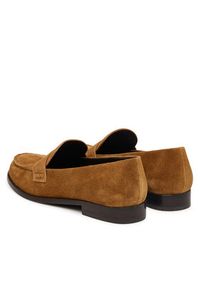 Tory Burch Loafersy Penny 178119 Brązowy. Kolor: brązowy. Materiał: skóra, zamsz #6