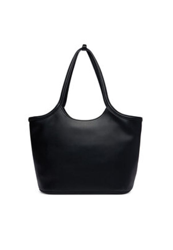 Calvin Klein Torebka Bold Ck LV04F3562G Czarny. Kolor: czarny. Materiał: skórzane