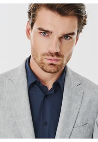 Pako Lorente - PAKO LORENTE – Casualowa marynarka męska w kolorze szarym. Okazja: na co dzień. Kolor: szary. Materiał: poliester, elastan, wiskoza. Sezon: jesień. Styl: casual #4