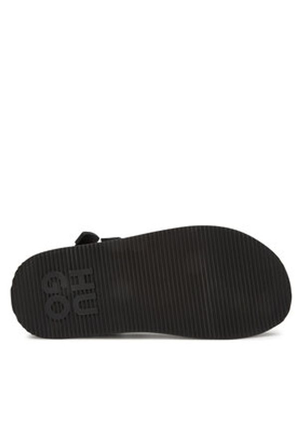 Hugo - HUGO Sandały Zaralyn 50542082 Czarny. Kolor: czarny. Materiał: materiał