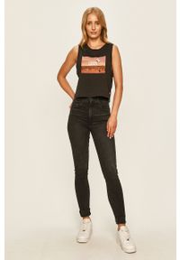 Levi's® - Levi's jeansy Mile High Super Skinny damskie high waist. Okazja: na spotkanie biznesowe. Stan: podwyższony. Kolor: czarny. Styl: biznesowy #2