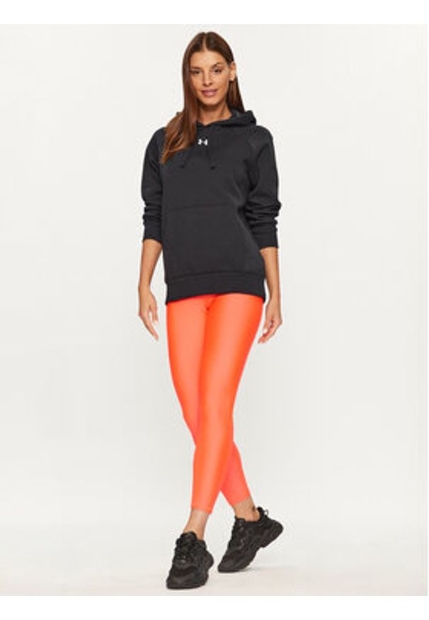 Under Armour Bluza Ua Rival Fleece Hoodie 1379500 Czarny Loose Fit. Kolor: czarny. Materiał: bawełna