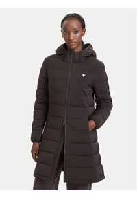 Guess Kurtka zimowa V4YL05 WF3X0 Brązowy ciemny Regular Fit. Kolor: brązowy. Materiał: syntetyk. Sezon: zima #1