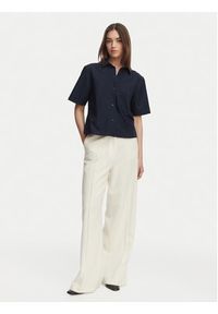 TOMMY HILFIGER - Tommy Hilfiger Koszula WW0WW48899 Granatowy Relaxed Fit. Kolor: niebieski. Materiał: bawełna #4