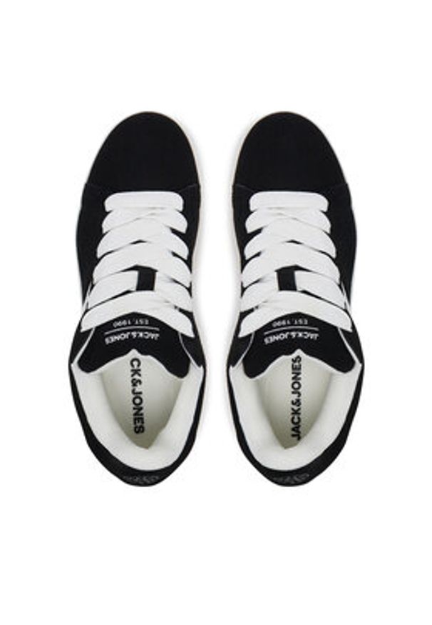 Jack & Jones - Jack&Jones Sneakersy Jfwmiles 12275139 Czarny. Kolor: czarny. Materiał: skóra