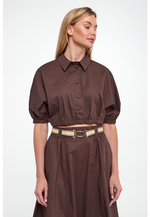 Twinset Milano - Bluzka damska koszulowa TWINSET
