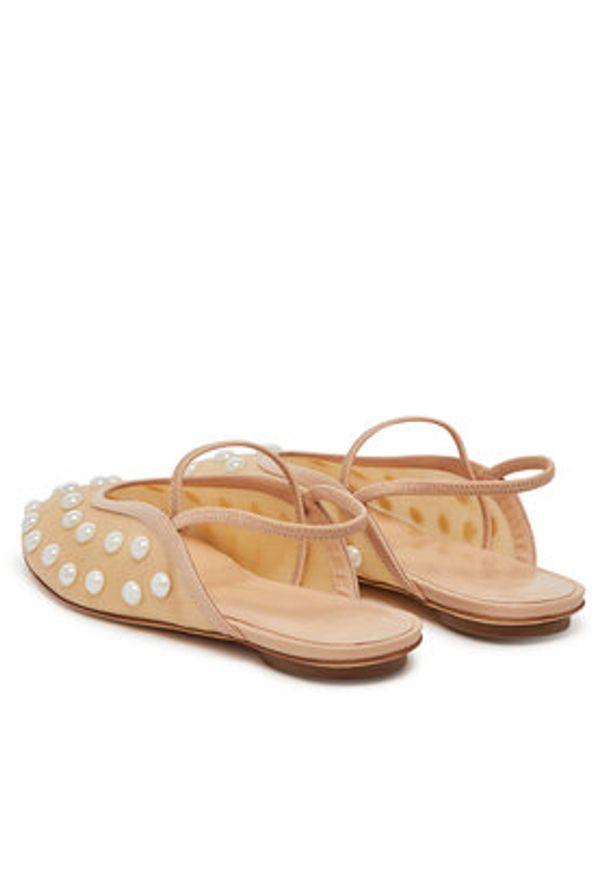 Weekend Max Mara Baleriny 2515521155600 Beżowy. Kolor: beżowy. Materiał: materiał