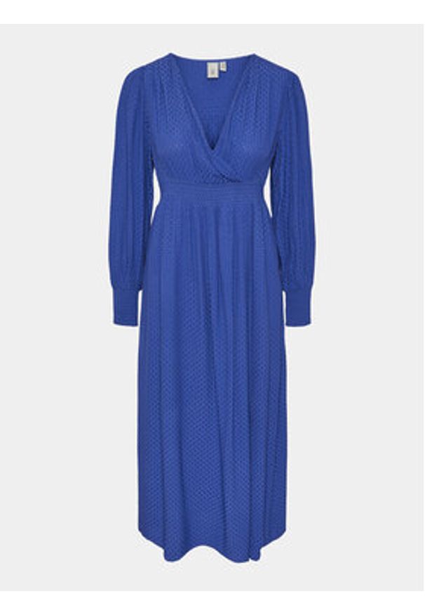 YAS Sukienka letnia Drea 26027889 Niebieski Regular Fit. Kolor: niebieski. Materiał: wiskoza. Sezon: lato