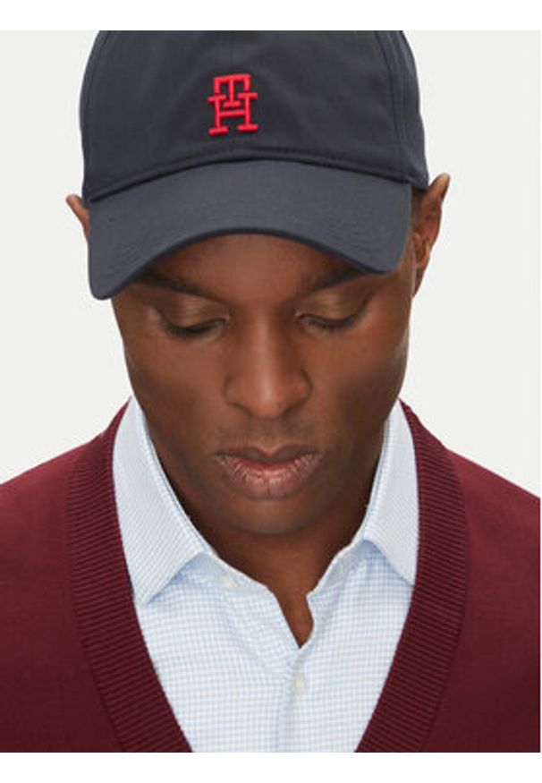 TOMMY HILFIGER - Tommy Hilfiger Czapka z daszkiem Imd Color 6 Panel AM0AM13542 Granatowy. Kolor: niebieski. Materiał: materiał, bawełna