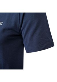 Koszulka Polo - Męska - Pako Jeans - Granatowa, Dekolt na Zamek. Okazja: na co dzień. Typ kołnierza: polo. Kolor: niebieski. Materiał: bawełna. Styl: casual #4