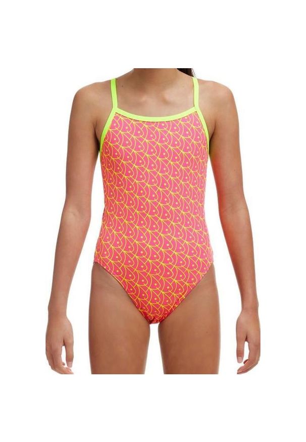 FUNKITA - Strój do pływania dziewczęcy Funkita Swim School - Single Strap. Kolor: różowy