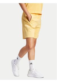 Adidas - adidas Szorty sportowe ALL SZN IW1259 Żółty Regular Fit. Kolor: żółty. Materiał: bawełna, syntetyk