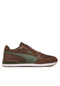 Puma Sneakersy St Runner V4 L 39906929 Brązowy. Kolor: brązowy. Materiał: skóra #1