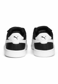 Puma - Dziecięce skórzane sneakersy Smash 3.0 V PUMA Black White. Kolor: biały, czarny, wielokolorowy. Materiał: skóra