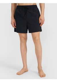 4f - 4F Spodenki plażowe boardshorty męskie - czarne S. Kolor: czarny. Materiał: tkanina, włókno, materiał, syntetyk. Długość: krótkie #2