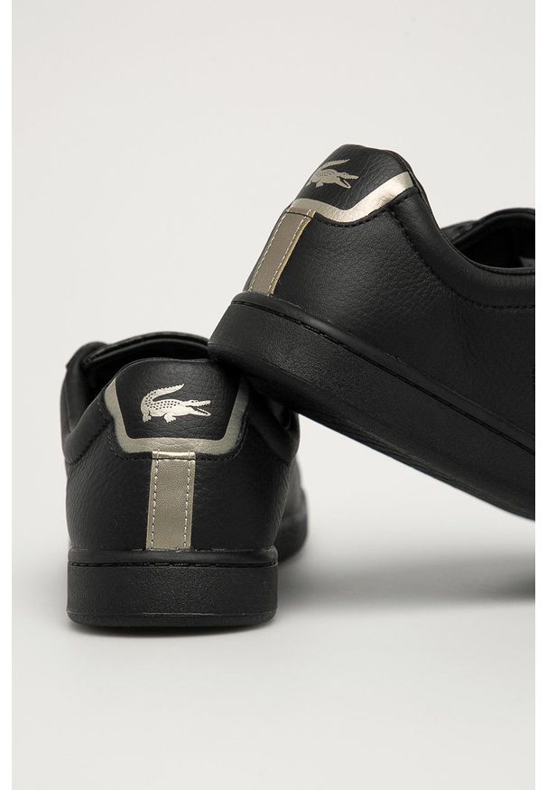 Lacoste - Buty skórzane Carnaby Evo. Zapięcie: sznurówki. Kolor: czarny. Materiał: skóra. Model: Lacoste Carnaby Evo