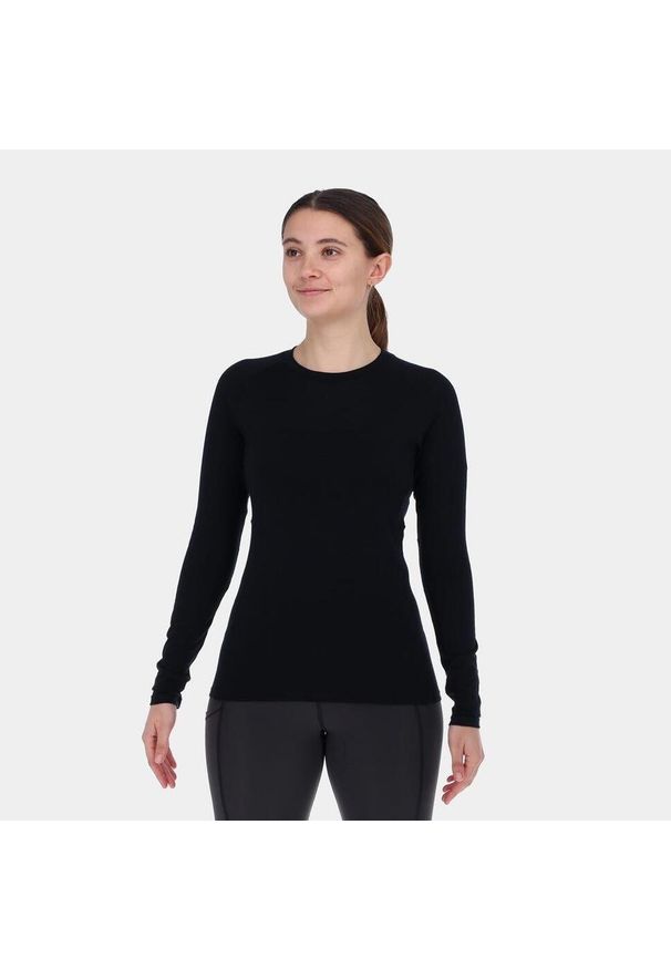 Bluza merino damska Inov-8 Merino Long Sleeve T-Shirt. Kolor: czarny. Długość rękawa: długi rękaw