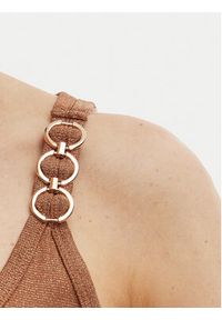 Morgan Top 251-DIDOA Miedziany Slim Fit. Kolor: brązowy. Materiał: wiskoza #5