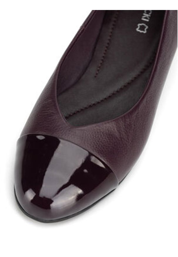 Lasocki Baleriny EST-RUMBA-07 Fioletowy. Kolor: fioletowy. Materiał: skóra