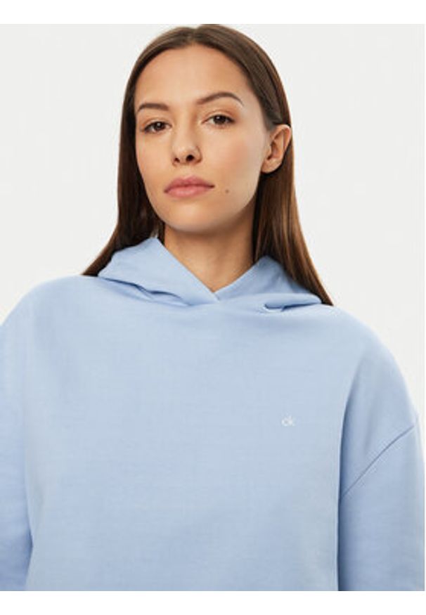 Calvin Klein Bluza K20K208126 Błękitny Regular Fit. Kolor: niebieski. Materiał: bawełna