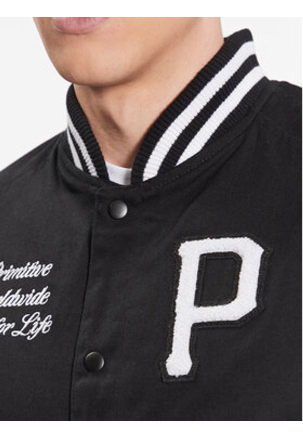 Primitive Kurtka bomber Union Varsity PA123104 Czarny Regular Fit. Kolor: czarny. Materiał: bawełna
