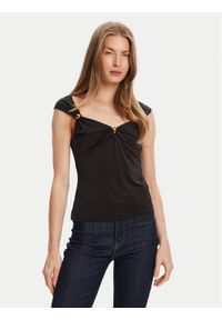 Marciano Guess Top 5YGP03 6259A Czarny Regular Fit. Kolor: czarny. Materiał: syntetyk