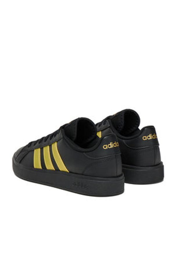 Adidas - adidas Sneakersy GRAND COURT 2.0 JS2490 Czarny. Kolor: czarny. Materiał: skóra