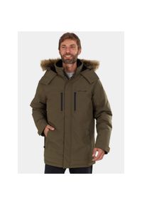 FUNDANGO - Płaszcz Zimowy Męski Fundango Spirit. Kolor: zielony. Materiał: puch. Sezon: zima. Sport: turystyka piesza #1