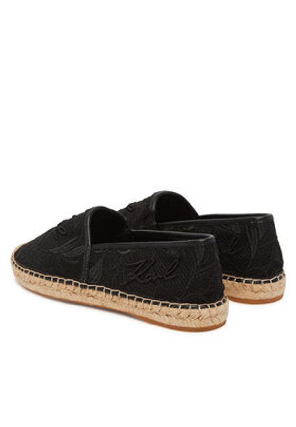 Karl Lagerfeld - KARL LAGERFELD Espadryle Kamini KL80121A Czarny. Kolor: czarny. Materiał: materiał