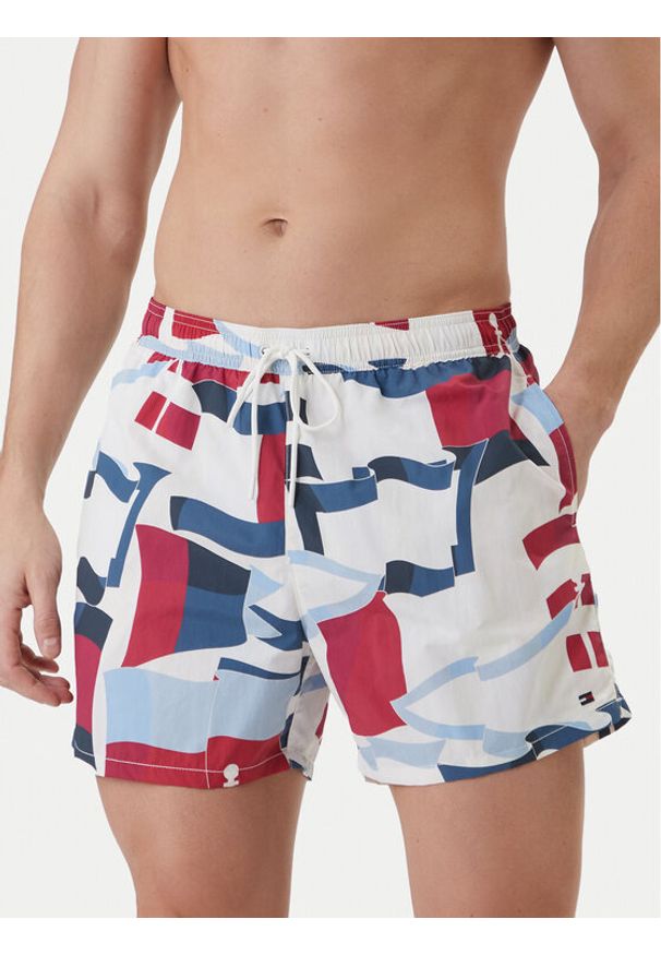 TOMMY HILFIGER - Tommy Hilfiger Szorty kąpielowe UM0UM03491 Kolorowy Regular Fit. Materiał: syntetyk. Wzór: kolorowy