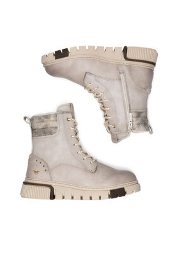 Mustang Trzewiki 1502-601-243 Szary. Kolor: szary. Materiał: materiał