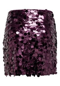 only - ONLY Spódnica mini Jadel 15336231 Fioletowy Regular Fit. Kolor: fioletowy. Materiał: syntetyk
