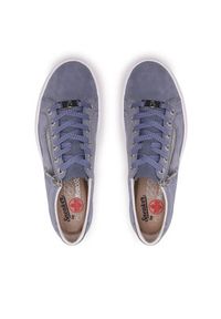 Rieker Sneakersy L59L1-10 Niebieski. Kolor: niebieski. Materiał: zamsz, skóra #3