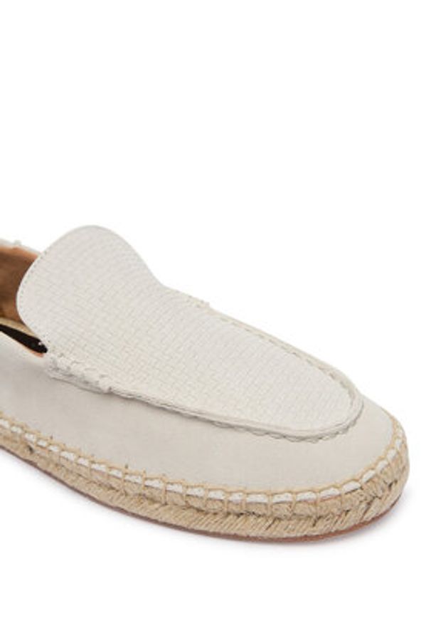 BOSS Espadryle Madeira Mocc 50563149 Biały. Kolor: biały. Materiał: skóra, zamsz