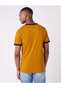 Wrangler - WRANGLER SS RINGER TEE MĘSKI T-SHIRT KOSZULKA LOGO GOLDEN BROWN W7B99FKVQ 112131576 #7
