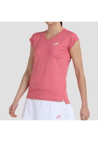 Koszulka do padla damska Bullpadel Eleva. Kolor: różowy. Materiał: materiał, nylon